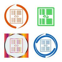 Piece of Code Vector Icon