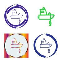 Fishing Boat Vector Icon