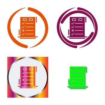 Today to Done CheckList Vector Icon