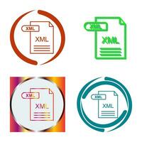 icono de vector xml