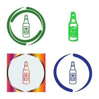 Beer Bottle Vector Icon