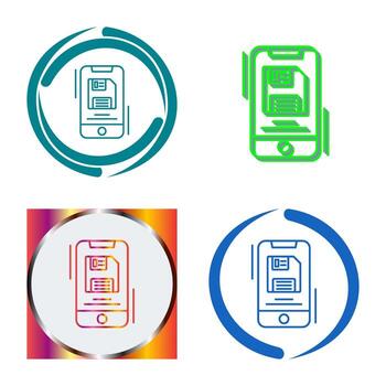 icono de vector de archivo de copia de seguridad