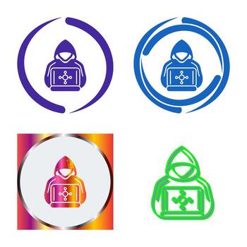icono de vector de hacker