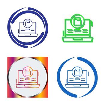 icono de vector de almacenamiento de datos