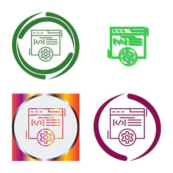 icono de vector de desarrollo web