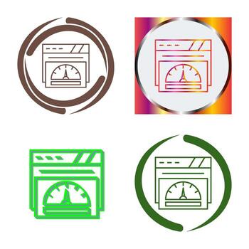 icono de vector de velocímetro