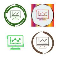 Line Chart Vector Icon
