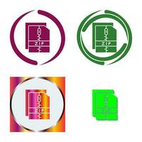 Zip File Vector Icon