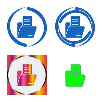 icono de vector de carpeta