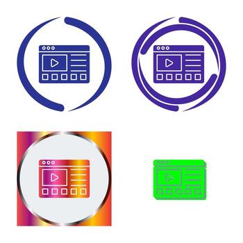 icono de vector de tutoriales en línea