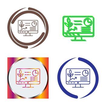 icono de vector de computadora