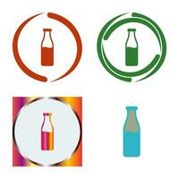 Milk Bottle Vector Icon