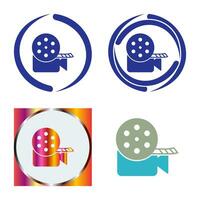 Unique Video Reel Vector Icon