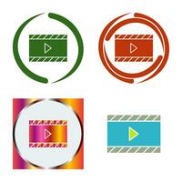 Unique Video and Animation Vector Icon