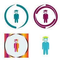 Unique Student Standing Vector Icon