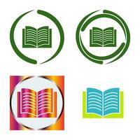 Unique Textbook Vector Icon