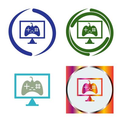 Unique Online Games Vector Icon