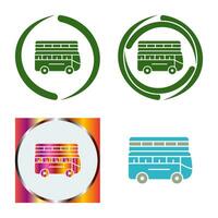 Double Bus Vector Icon