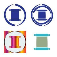 Scroll of Paper Vector Icon