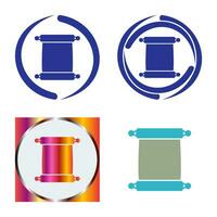 Scroll of Paper Vector Icon