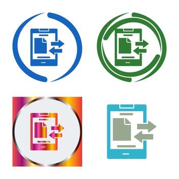 icono de vector de transferencia de datos