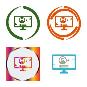 iniciar sesión en icono de vector