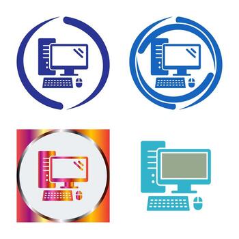 icono de vector de computadora