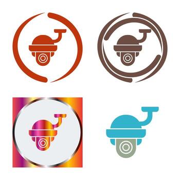 icono de vector de cámara de seguridad