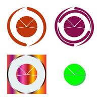 Pie Chart Analysis Vector Icon
