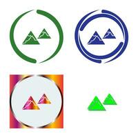 Unique Mountains Vector Icon