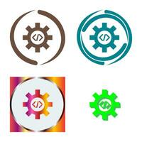 Unique Code Optimization Vector Icon