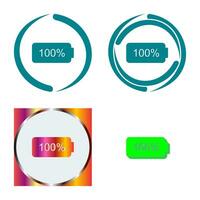 Unique Full Battery Vector Icon