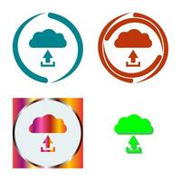 Unique Upload to Cloud Vector Icon