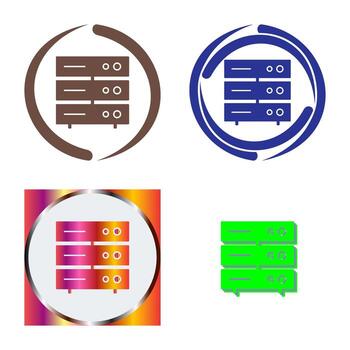 Unique Server Network Vector Icon