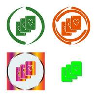 Unique Deck of Cards Vector Icon