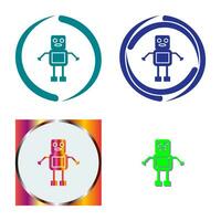 Unique Robot Vector Icon