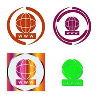 Unique World Wide Web Vector Icon