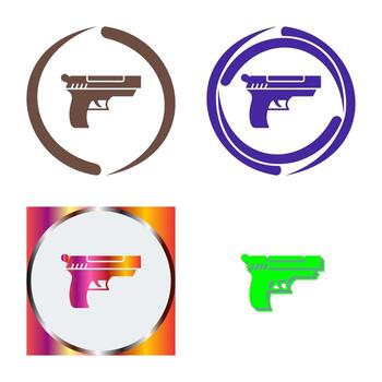 icono de vector de pistola