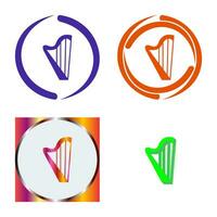 Harp Vector Icon