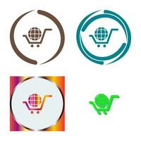 Global Shopping Vector Icon