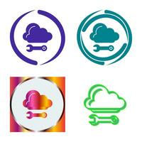 icono de vector de computación en la nube