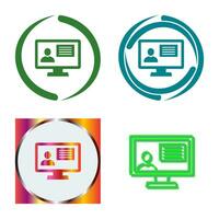 Distance Education Vector Icon