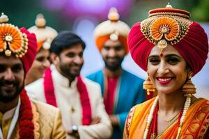 indian wedding in mumbai. AI-Generated photo