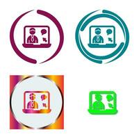 Online Interview Vector Icon