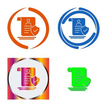 icono de vector verificado