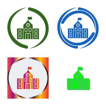 icono de vector de escuela