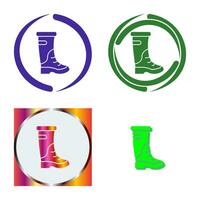 icono de vector de botas de lluvia