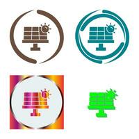 icono de vector de energía solar