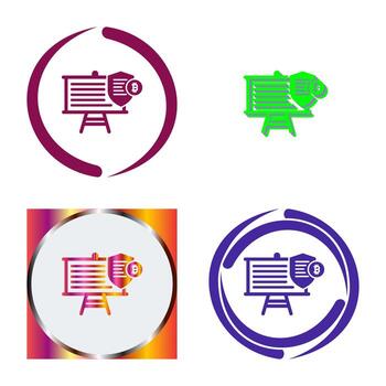 icono de vector de presentación