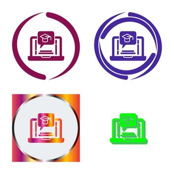 E Learning Vector Icon